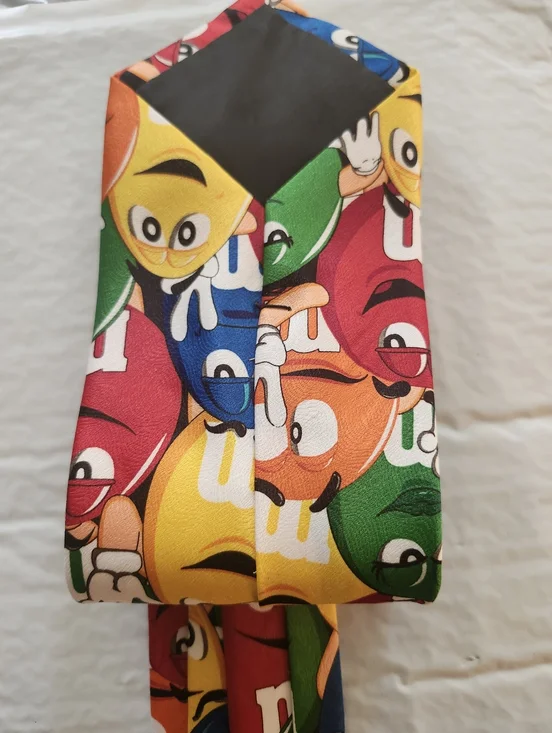 M&M'S Men's Tie in Yellow, Blue, Red, Green, Orange - Picture 5 of 8